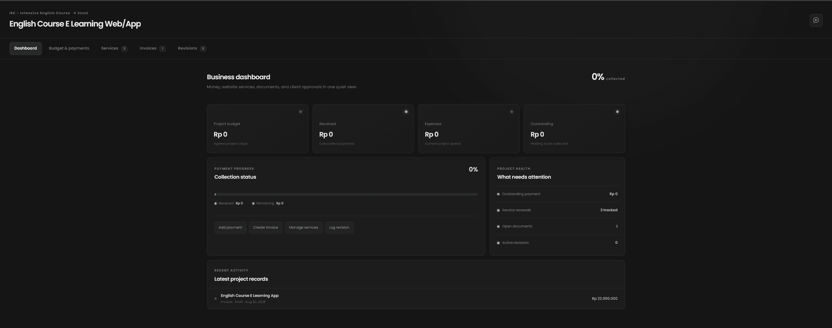 Flowdesk AI Client Workspace product view 3